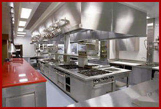 Commercial mobile kitchen cooking line