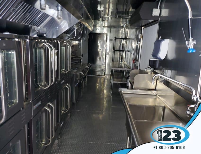 26 ft Military Bulk Kitchen Rental: Mobile Kitchen 123 equipment reference