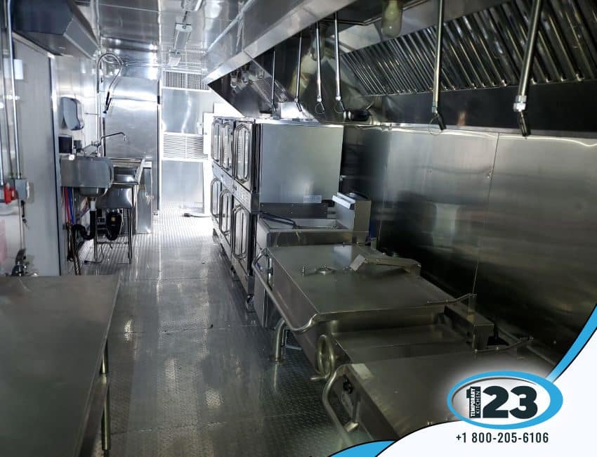 26 ft Military Bulk Kitchen Rental: Mobile Kitchen 123 equipment reference